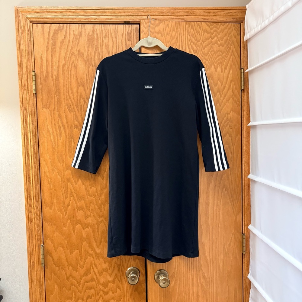 Adidas Women’s size 12 dress Black with White stripe worn once